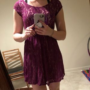 Short purple dress
